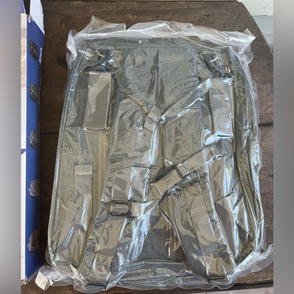 Portable Diaper Bag Backpack Multi-functional Still Sealed In Bag Unopened Grey - Picture 4 of 10